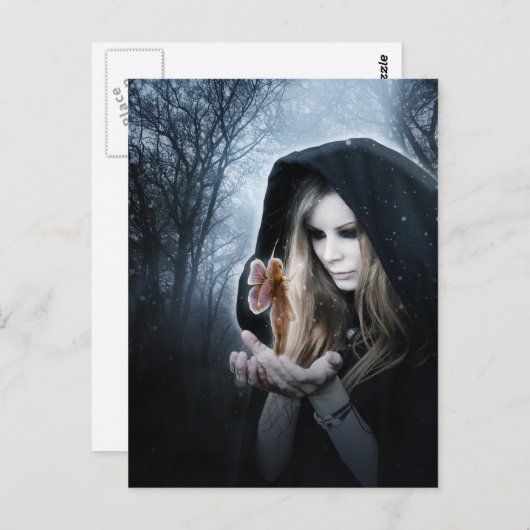 Fairy and Girl Postkarte (Vorne/Hinten)