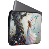 Fairy and Magical Vine Wrapped Tree Laptopschutzhülle (Vorne Rechts)