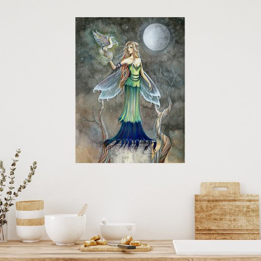 Fairy and Tiny Pegasus Poster von Molly Harrison (Küche)