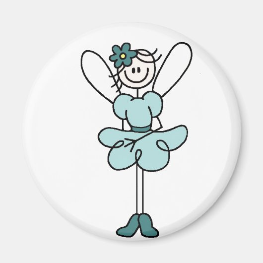 Fairy Angel im Aquamarinen Magnet (Vorne)