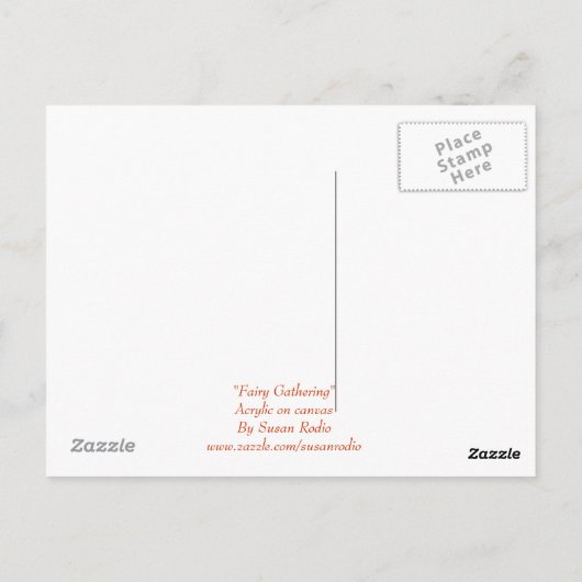 Fairy-Ansammlung-Postkarten Postkarte (Rückseite)