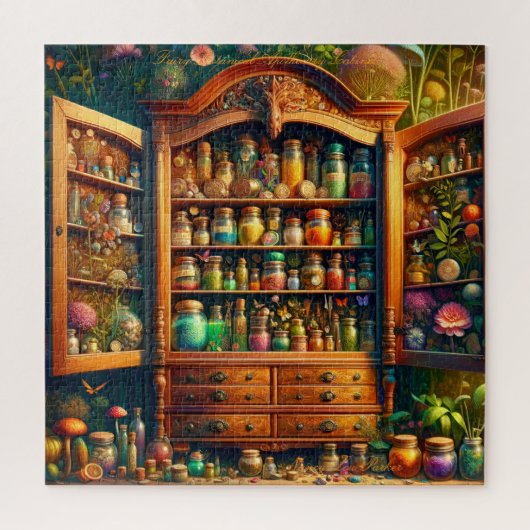 Fairy Apothecary Cabinet Magical Herbarium Shelf Puzzle (Vertikal)