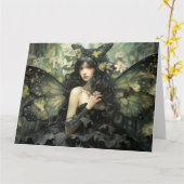 Fairy Art Greetings Card Karte (Gelbe Blume)