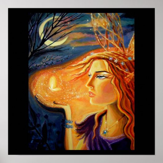 Fairy Art Print - Geist des Waldes Poster (Vorne)