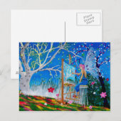 Fairy Artist Fee Postkarte (Vorne/Hinten)