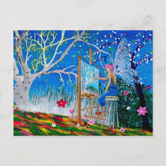 Fairy Artist Fee Postkarte (Vorderseite)