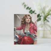 Fairy auf einem Motorrad Postkarte (Stehend Vorderseite)