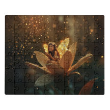 Fairy auf einer Blume, Jig Saw Puzzle