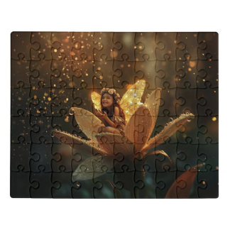 Fairy auf einer Blume, Jig Saw Puzzle