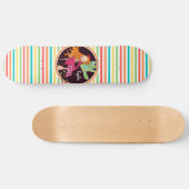 Fairy auf hellen Regenbogenstreifen Skateboard (Horizontal)
