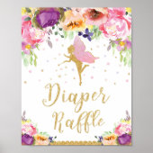 Fairy Baby Duwer Diaper Raffle Baby Girl Poster (Vorne)