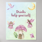 Fairy baby shower Drinks Poster (Vorne)