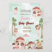Fairy Baby Shower Einladung (Vorne/Hinten)