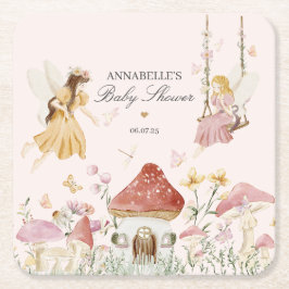 Fairy Baby Shower Party Tischdekor Rechteckiger Pappuntersetzer