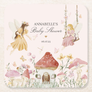 Fairy Baby Shower Party Tischdekor Rechteckiger Pappuntersetzer