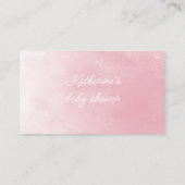 Fairy Baby Stroller Diaper Raffle Ticket Begleitkarte (Rückseite)