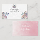 Fairy Baby Stroller Diaper Raffle Ticket Begleitkarte (Vorne/Hinten)