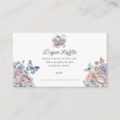 Fairy Baby Stroller Diaper Raffle Ticket Begleitkarte (Vorderseite)