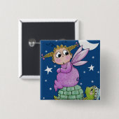 Fairy Baby wecke Mr. Turtle Button (Vorne & Hinten)