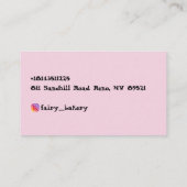 Fairy Bakery Visitenkarte (Rückseite)