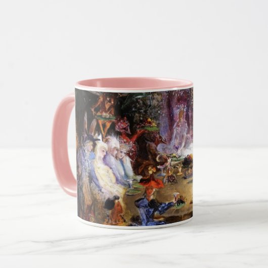 FAIRY BANQUET Holzöfen Tasse (Vorderseite Links)