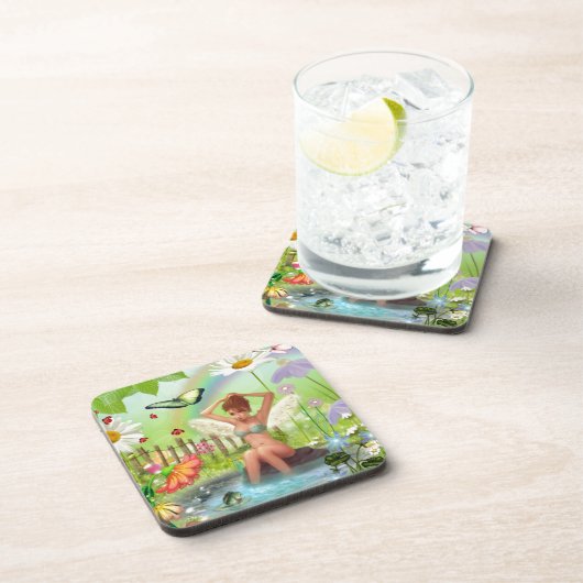 Fairy Bath Getränkeuntersetzer (Rechte Seite)