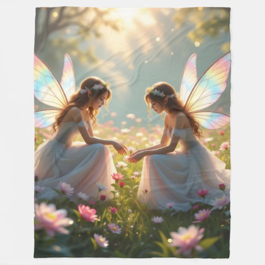 Fairy BBF Fleece Blanket Wallpaper Geschenke Kleid (Vorderseite)