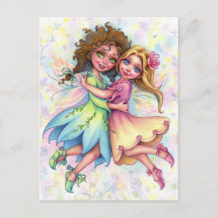 Fairy Besties Postcard Postkarte