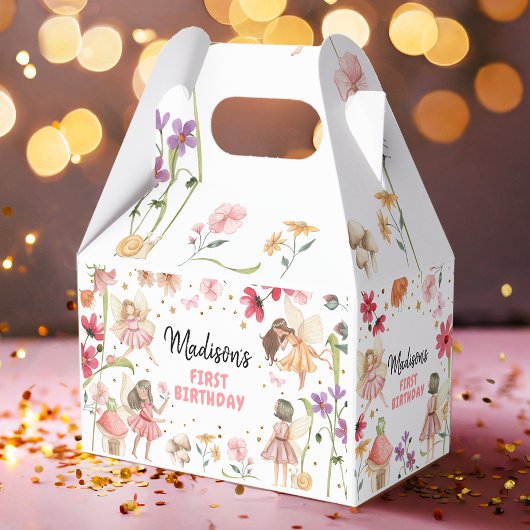 Fairy Birthday 1. Verzauberter Wald Girl Floral Geschenkschachtel