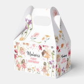 Fairy Birthday 1. Verzauberter Wald Girl Floral Geschenkschachtel (Vorderseite)