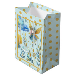 Fairy Birthday Aquamarin Gold Pink Princess Mairyt Mittlere Geschenktüte