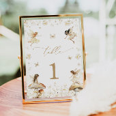 Fairy Birthday Boho Tischnummer