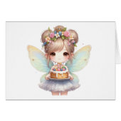 Fairy Birthday Card (Vorderseite (Horizontal))