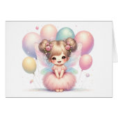 Fairy Birthday Card (Vorderseite (Horizontal))