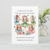 Fairy Birthday Card Einladung (Stehend Vorderseite)