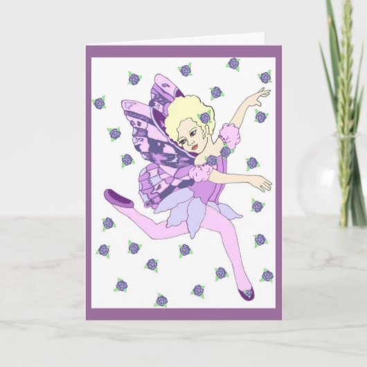 Fairy Birthday Card Karte (Vorderseite)