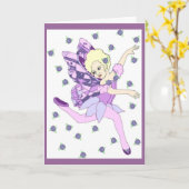 Fairy Birthday Card Karte (Gelbe Blume)