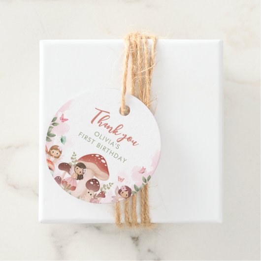 Fairy Birthday Danke, dass Sie Geschenkmarken bevo Geschenkanhänger (Beispiel)