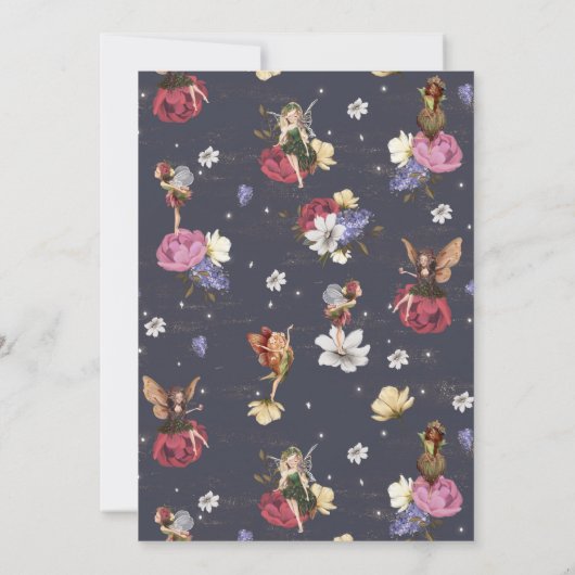 Fairy Birthday Einladung (Rückseite)