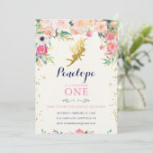 Fairy Birthday Einladung (Stehend Vorderseite)