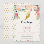 Fairy Birthday Einladung (Vorne/Hinten)