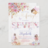 Fairy Birthday Einladung (Vorne/Hinten)