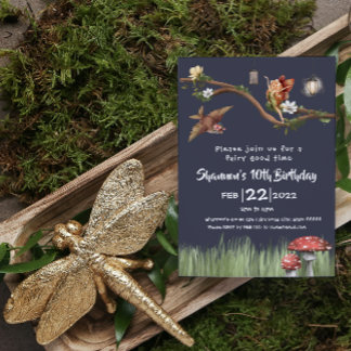Fairy Birthday Einladung