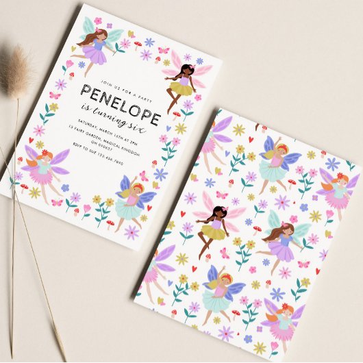 Fairy Birthday Einladung