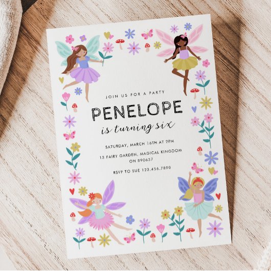 Fairy Birthday Einladung