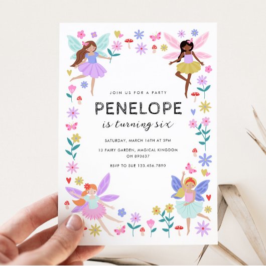 Fairy Birthday Einladung