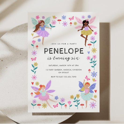 Fairy Birthday Einladung
