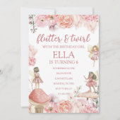 Fairy Birthday Einladung (Vorderseite)