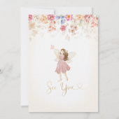 Fairy Birthday Einladung Fairy Garden Geburtstag (Rückseite)