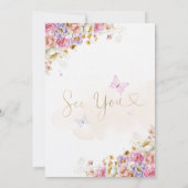 Fairy Birthday Einladung Fairy Garden Geburtstag (Rückseite)